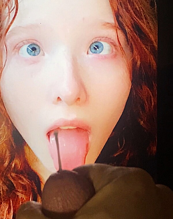 Thumbnail for Redhead ahegao bop gets load dumped on her dumb face. Cum tribute