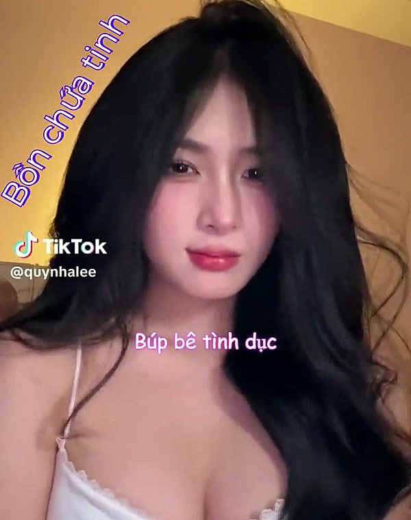 Thumbnail for Sexy vietnamese tiktoker captioned (quynhalee)
