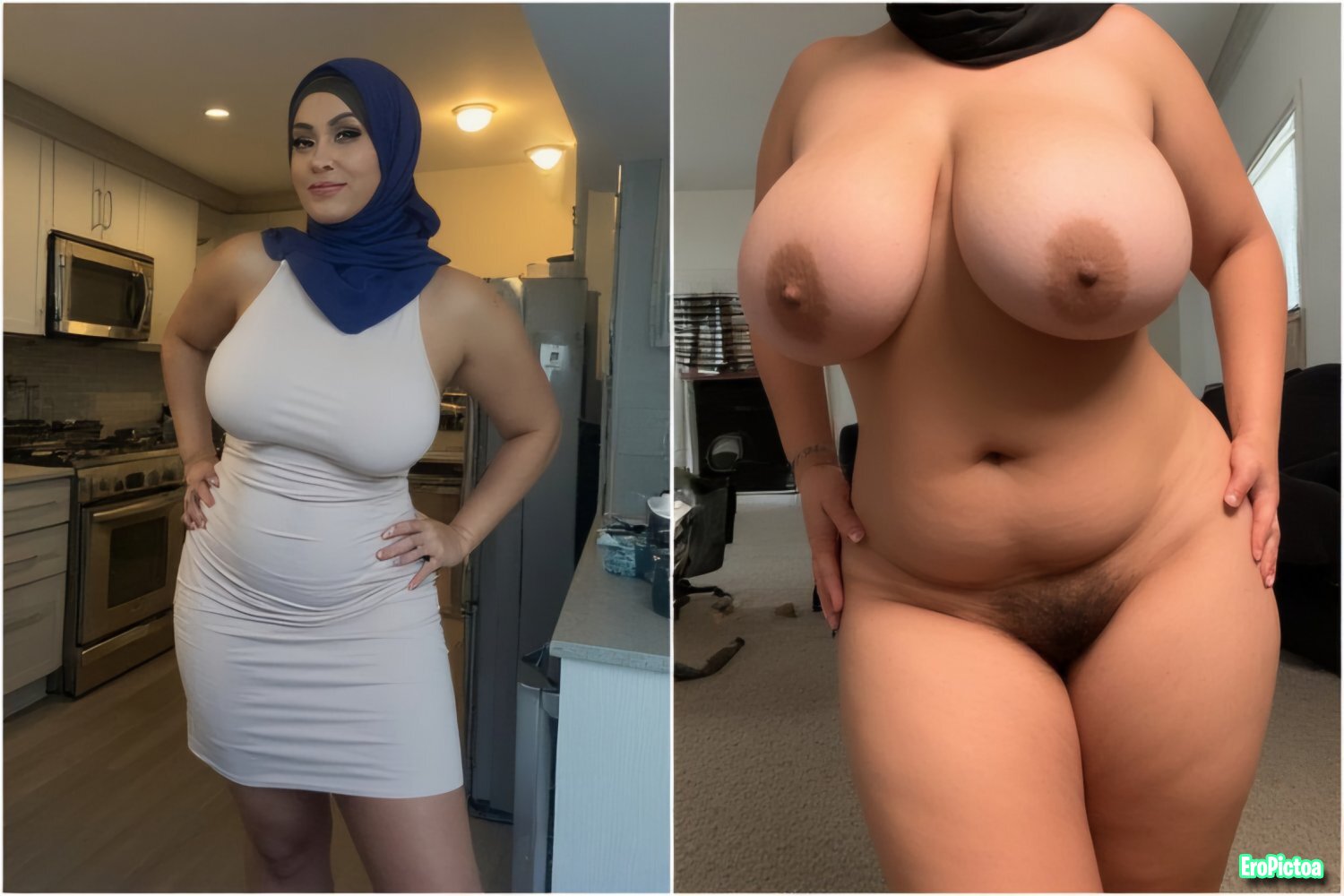Ai Hijab Dressed/Undressed 2 photo featuring Wife - Part 19