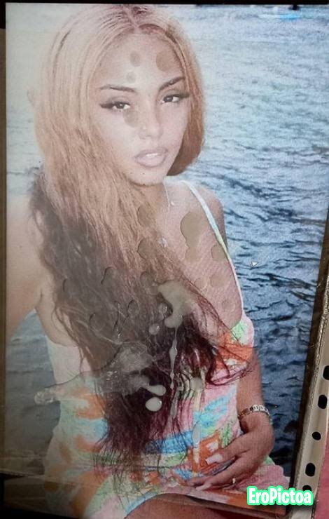 Wejdene cumtribute photo featuring Wejdene - Part 1