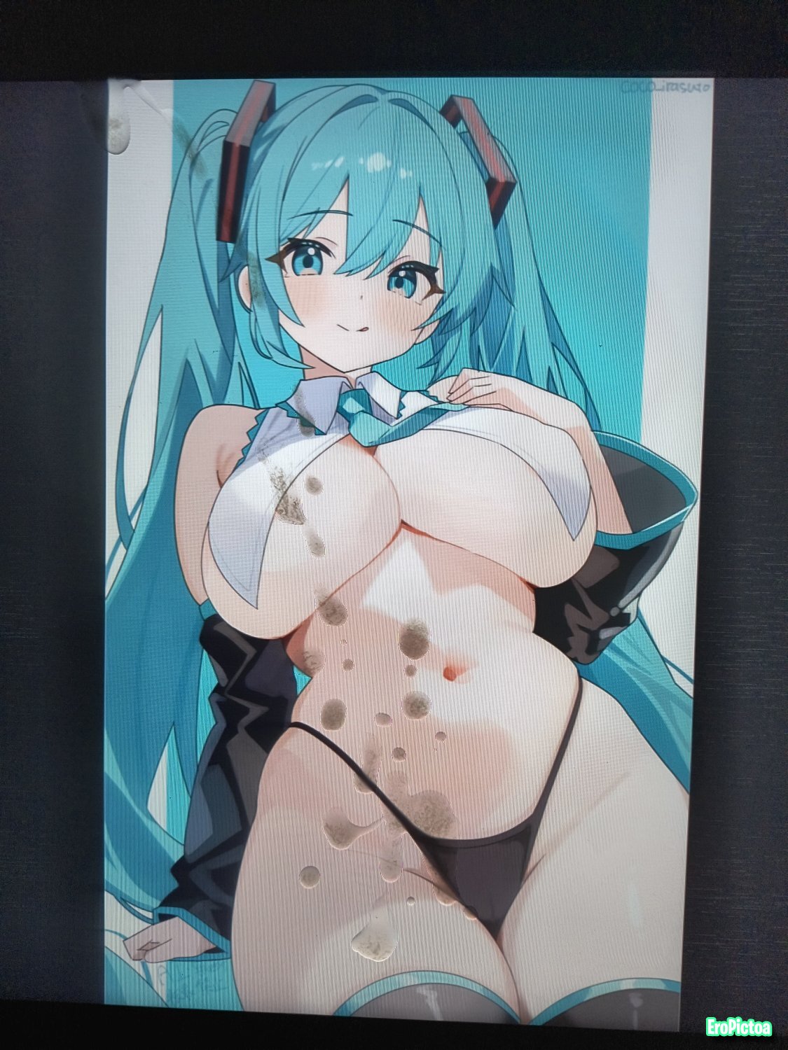 TribxTrib #001, Cumtrib #027 & Jerktrib #013 with @Yamil_Tributes to Hatsune Miku photo featuring cumtribute