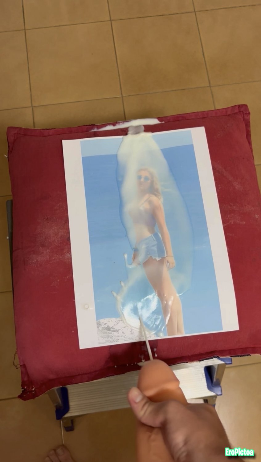 Cum tribute to sexy slut (fake cock) photo featuring jerk off - Part 8