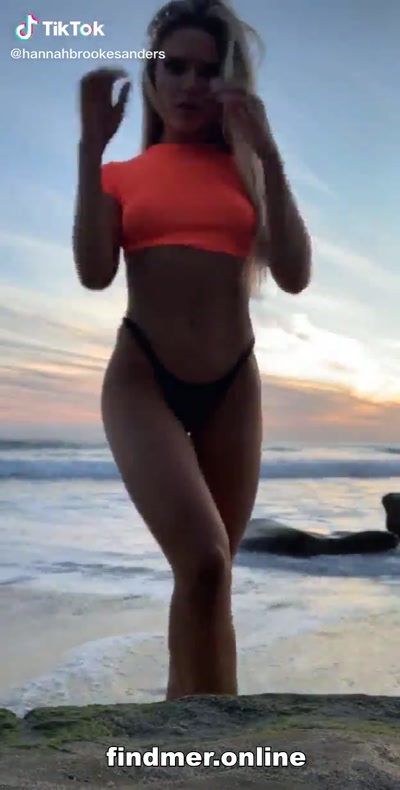 Thumbnail for hannahbrookesanders braless pokies bikini ass - TikTok