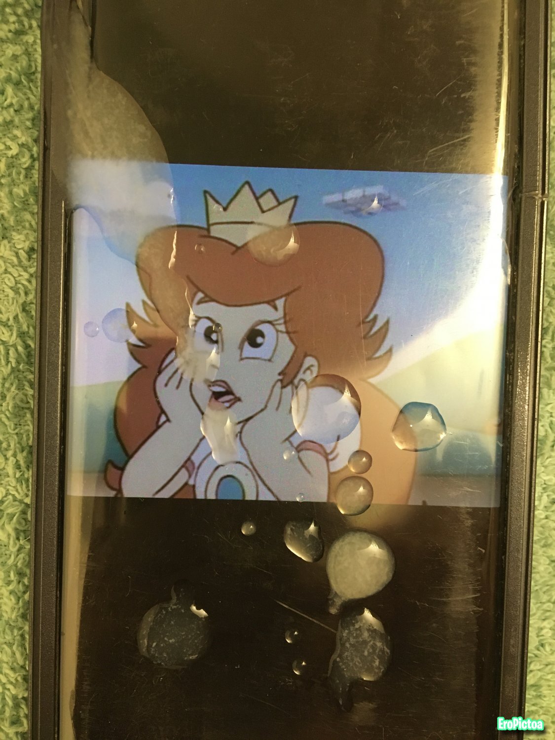 Princess Toadstool cum tribute photo featuring Super Mario Bros. - Part 2