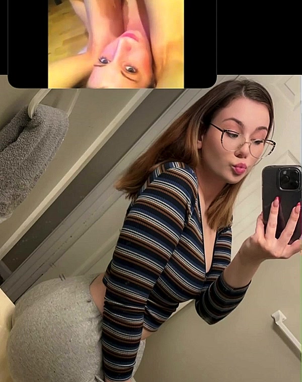 Thumbnail for Eat all of that warm sticky cum for her fat white ass