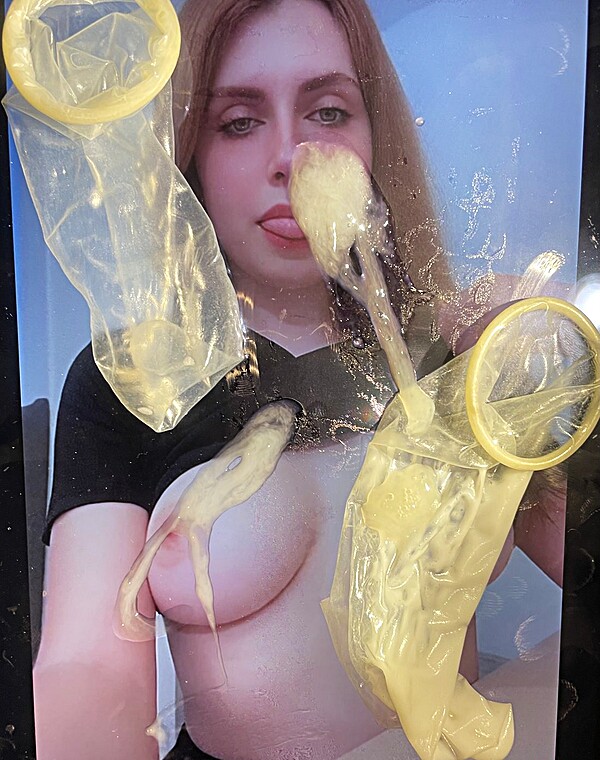 Thumbnail for #36. CONDOM CUM TRIBUTE. PELIRROJA LEFADA CON CONDONES