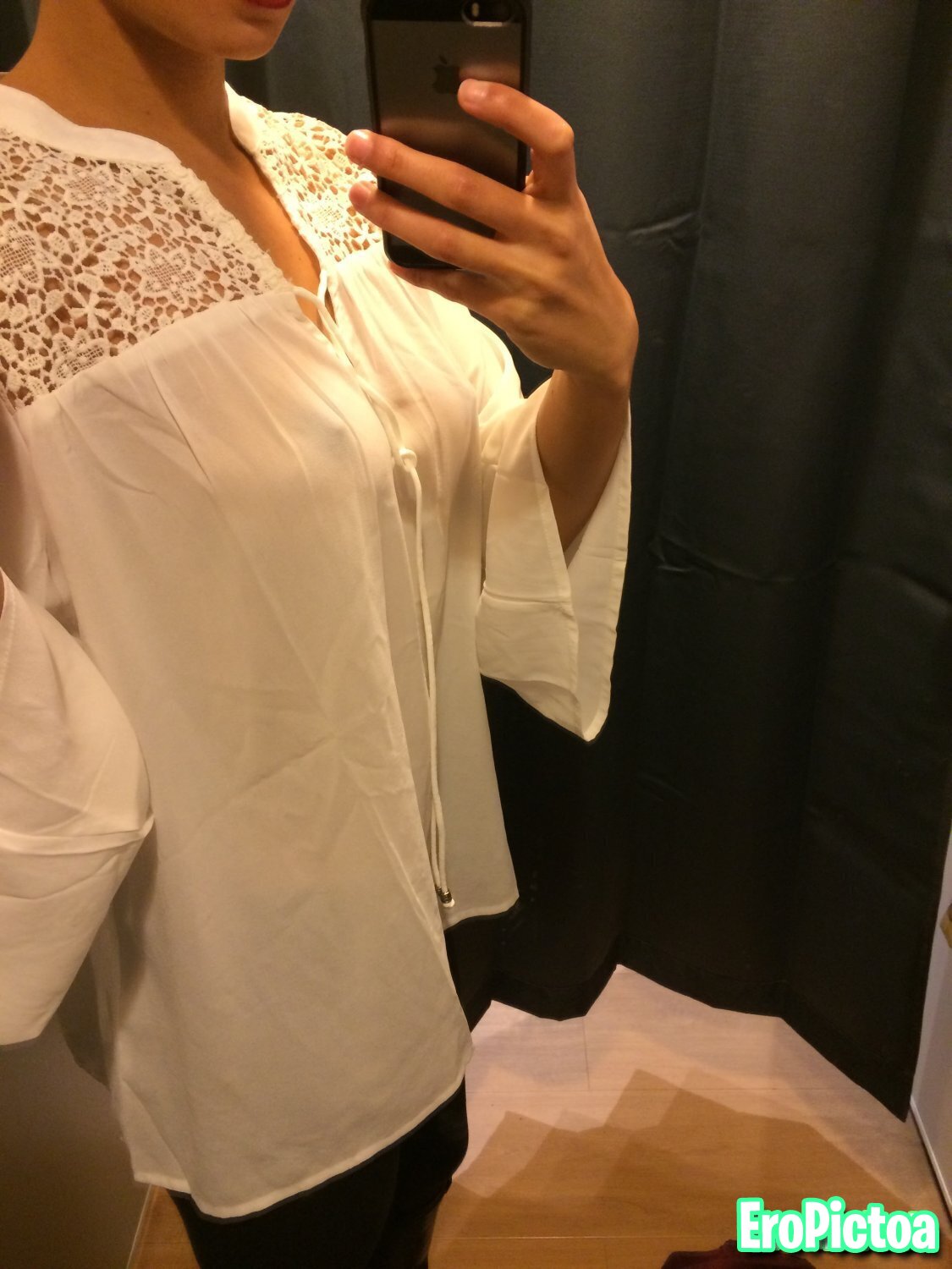 Changing room selfie photo featuring nobra - Part 3