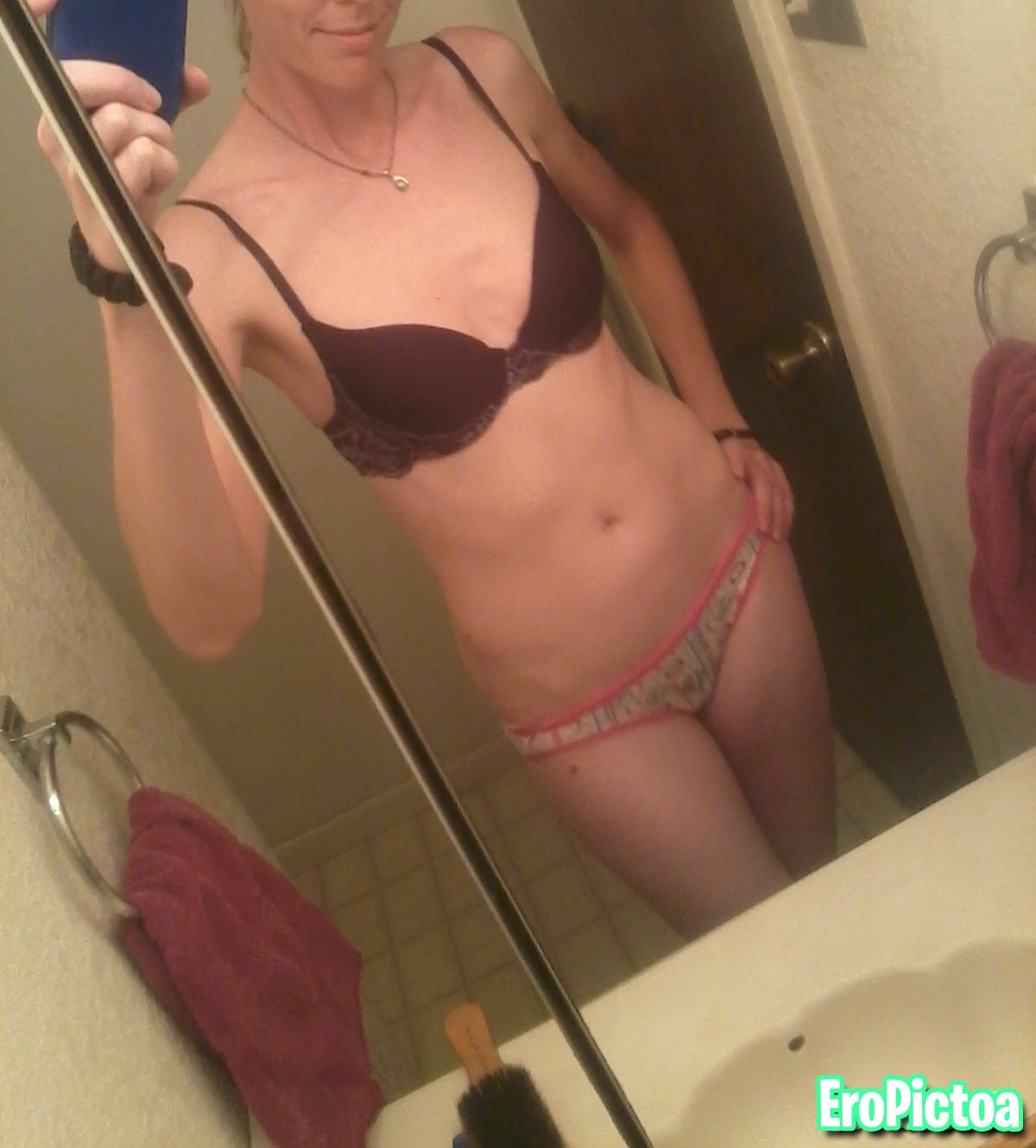 Blonde with small boobs 3 photo featuring Pussy