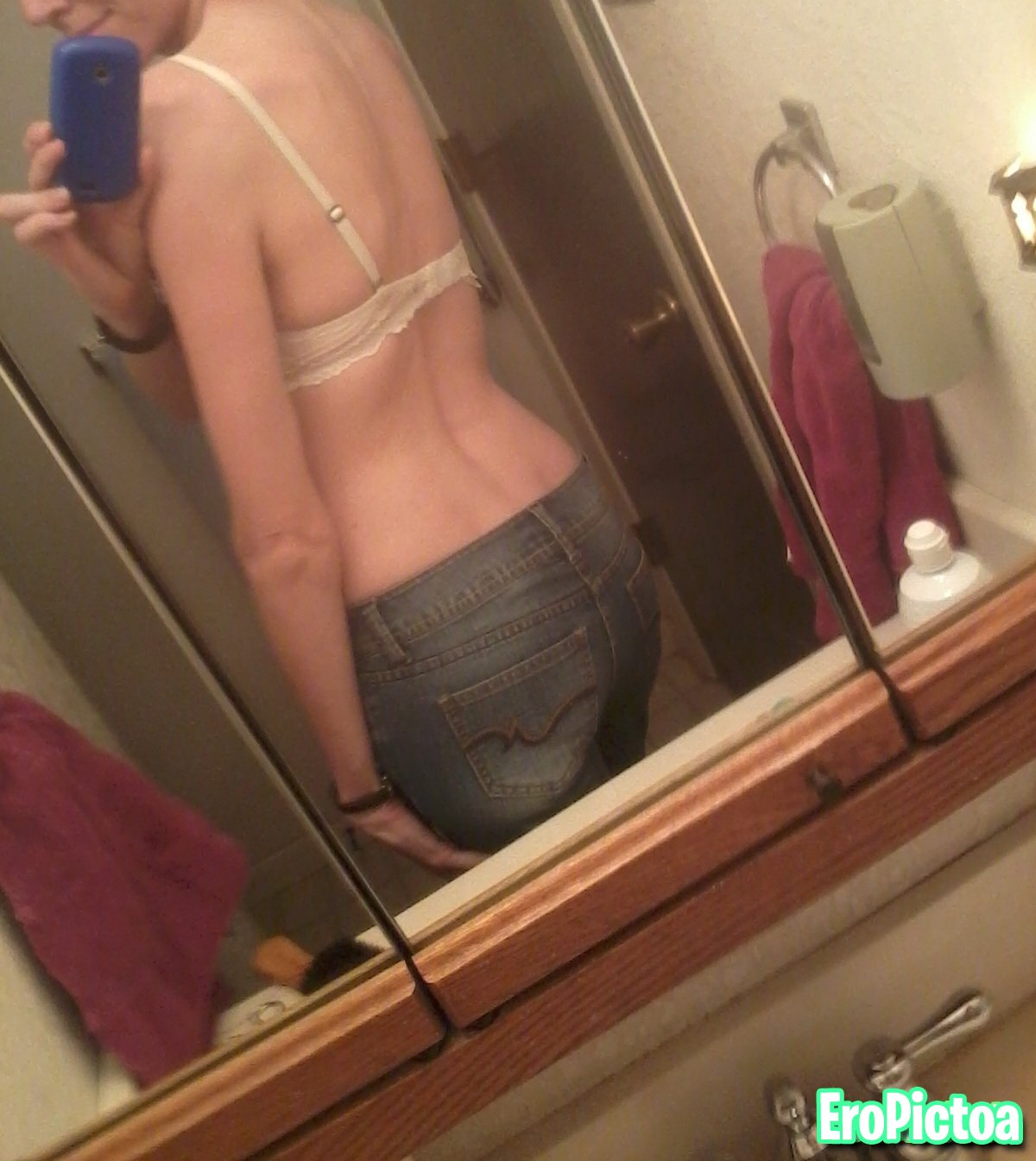 Blonde with small boobs 3 photo featuring Panties