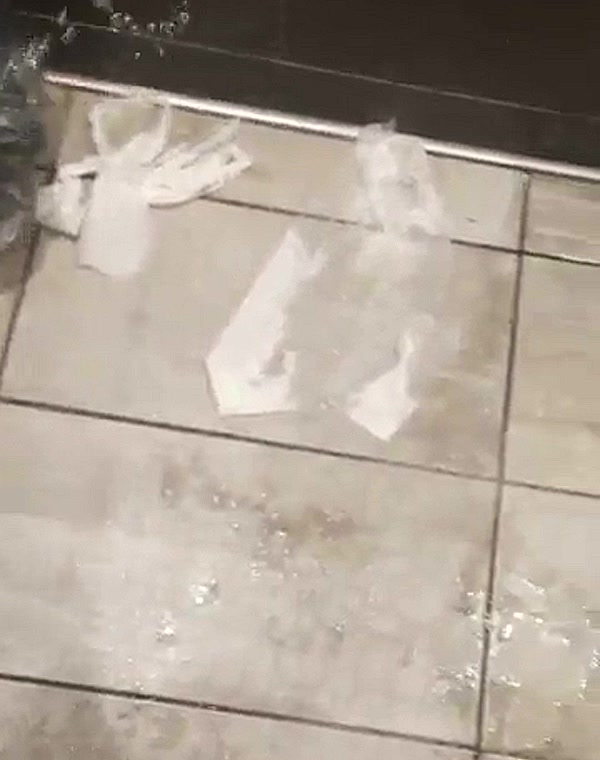 Thumbnail for Me pissing all over public bathroom, twice ;)