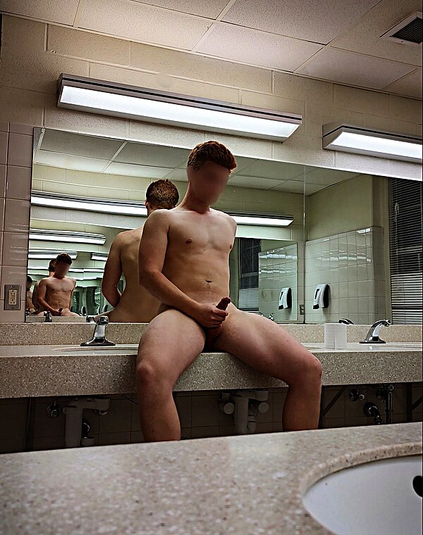 Thumbnail for Late night dorm bathroom masturbating