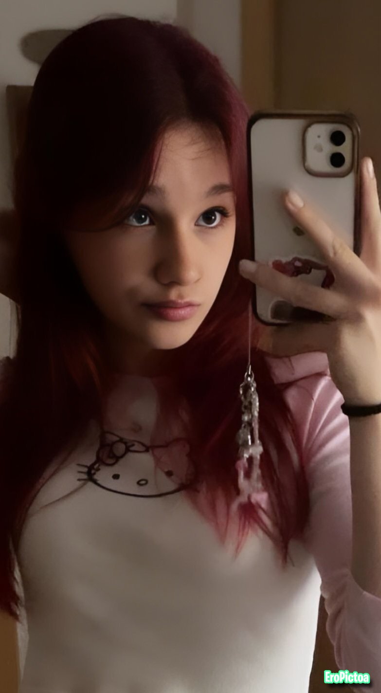 Cute red head Celine photo featuring Kik