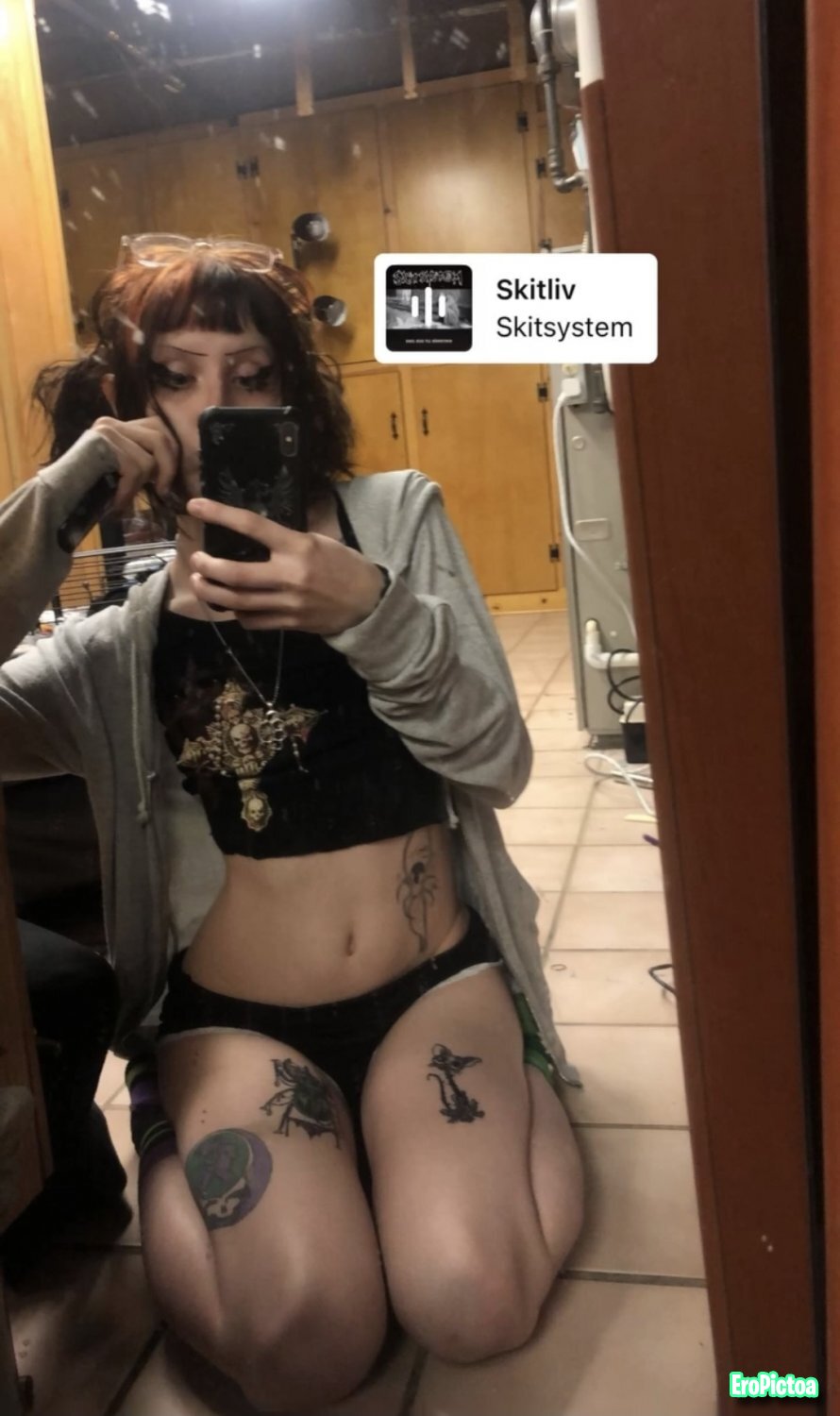 Goth baddie gets gooned babecock photo featuring Gooner - Part 11