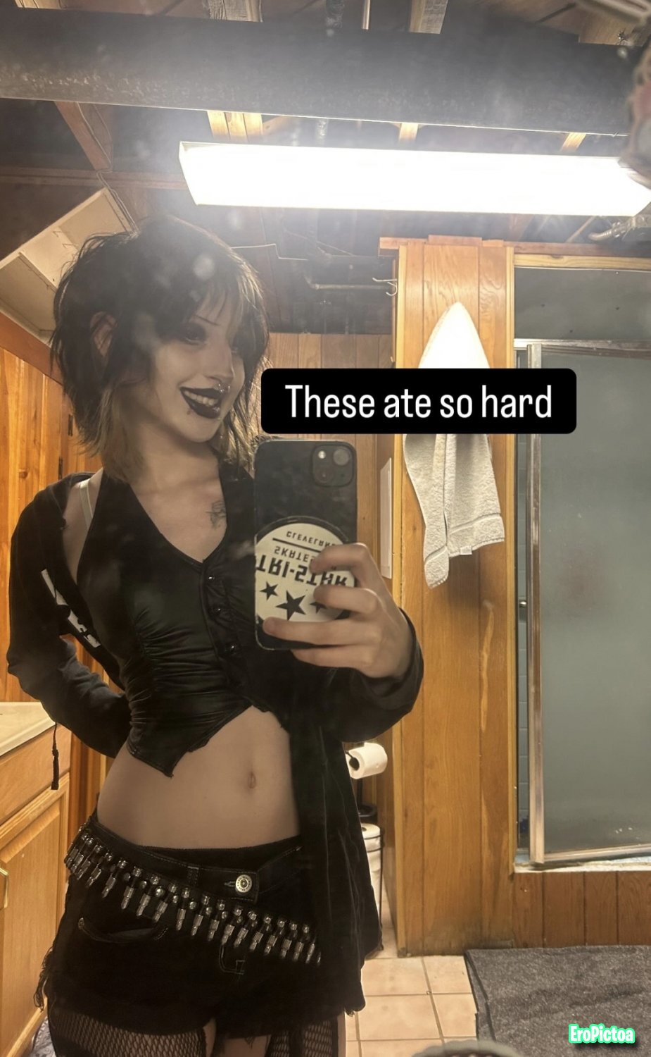 Goth baddie gets gooned babecock photo featuring Goonette - Part 12