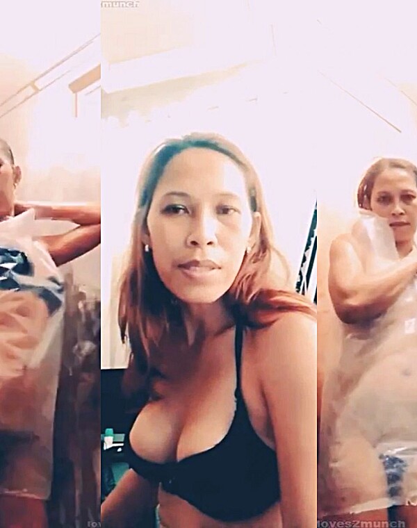 Thumbnail for 👀Youtuber Momsheetblogs No Bra No Panty Clear Plastic Bag Ligo Challenge - Nude👀