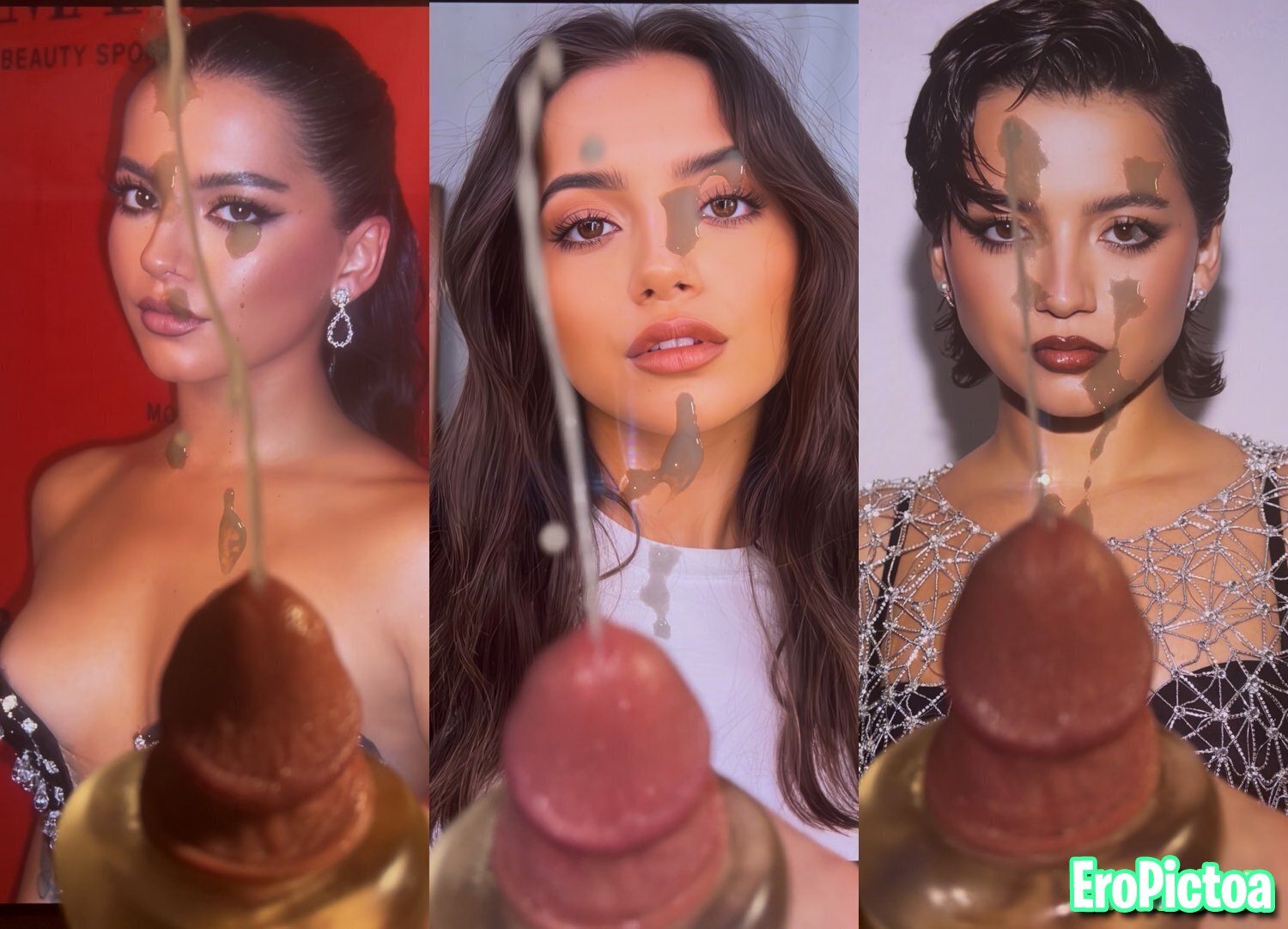 Isabela Merced Cum Tribute - SplitScreen photo featuring Isabela Moner cum tribute