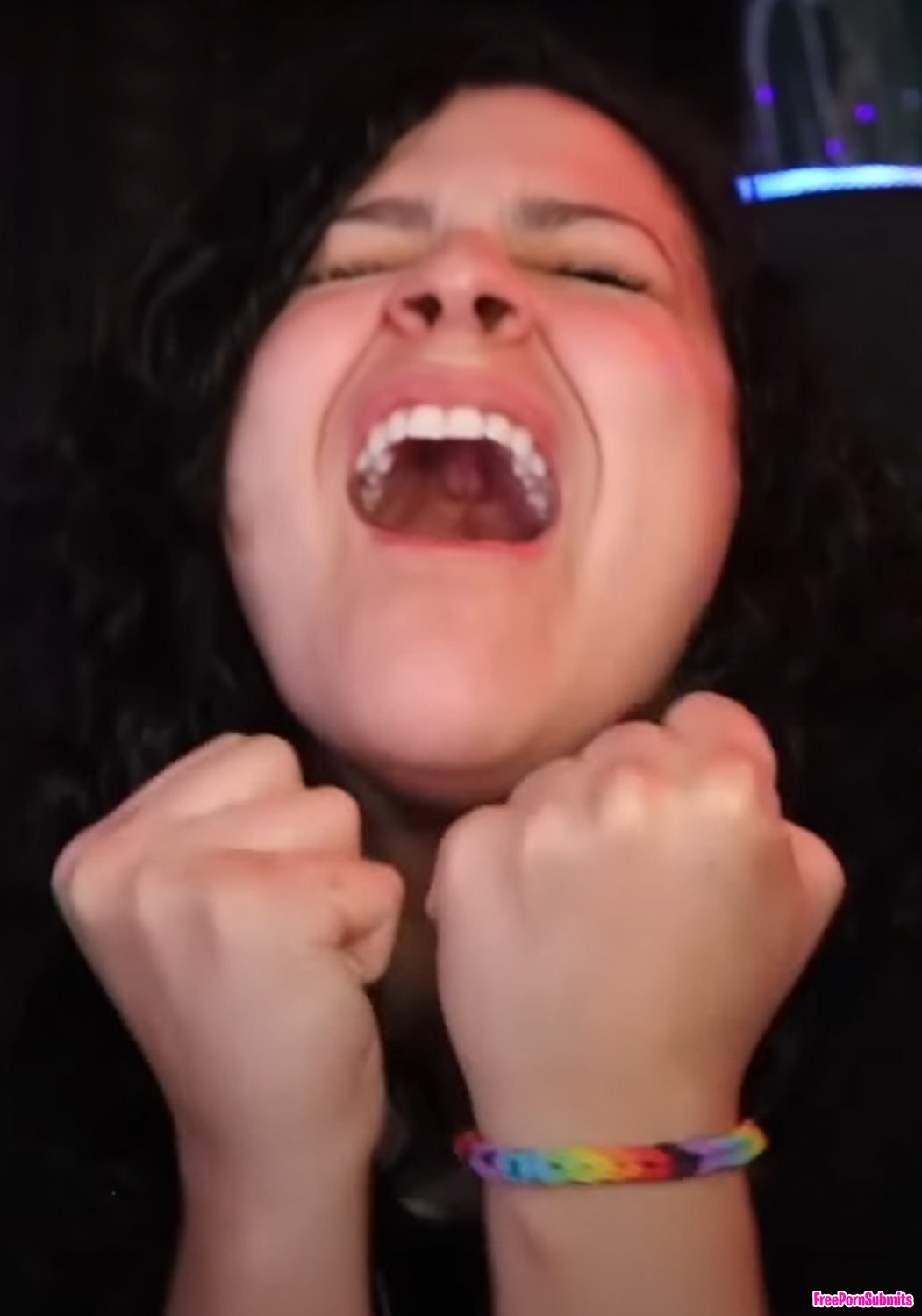 YouTube reaction girl's mouth open photo featuring Uvula - Part 20