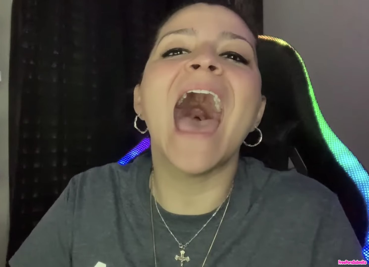 YouTube reaction girl's mouth open photo featuring Latina - Part 31