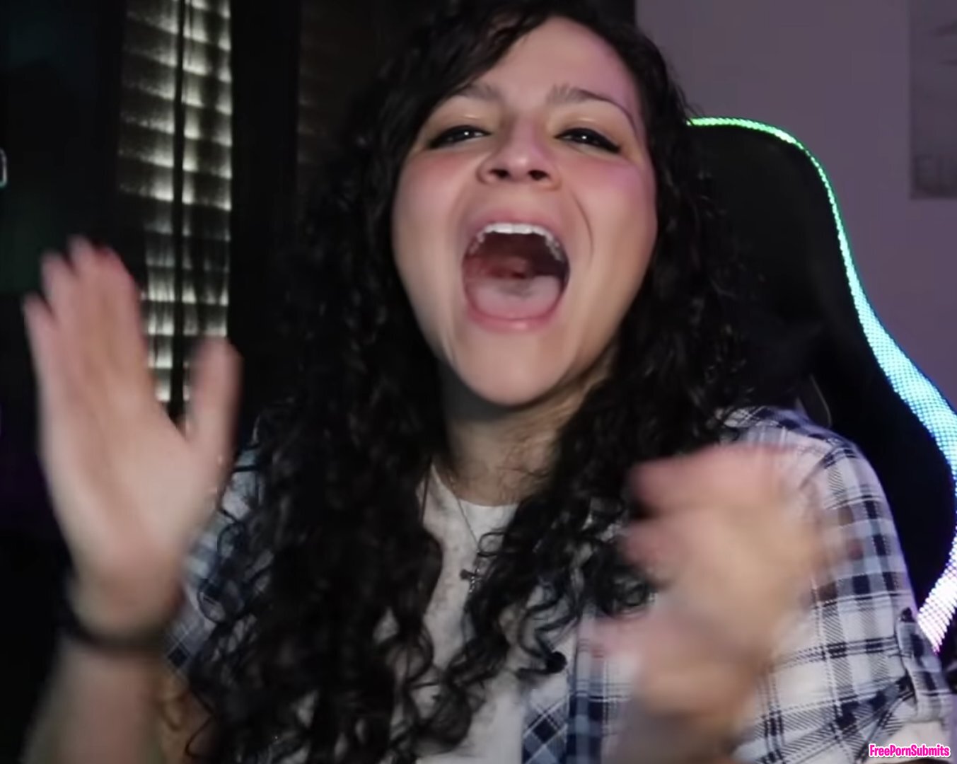 YouTube reaction girl's mouth open photo featuring Tongue - Part 41
