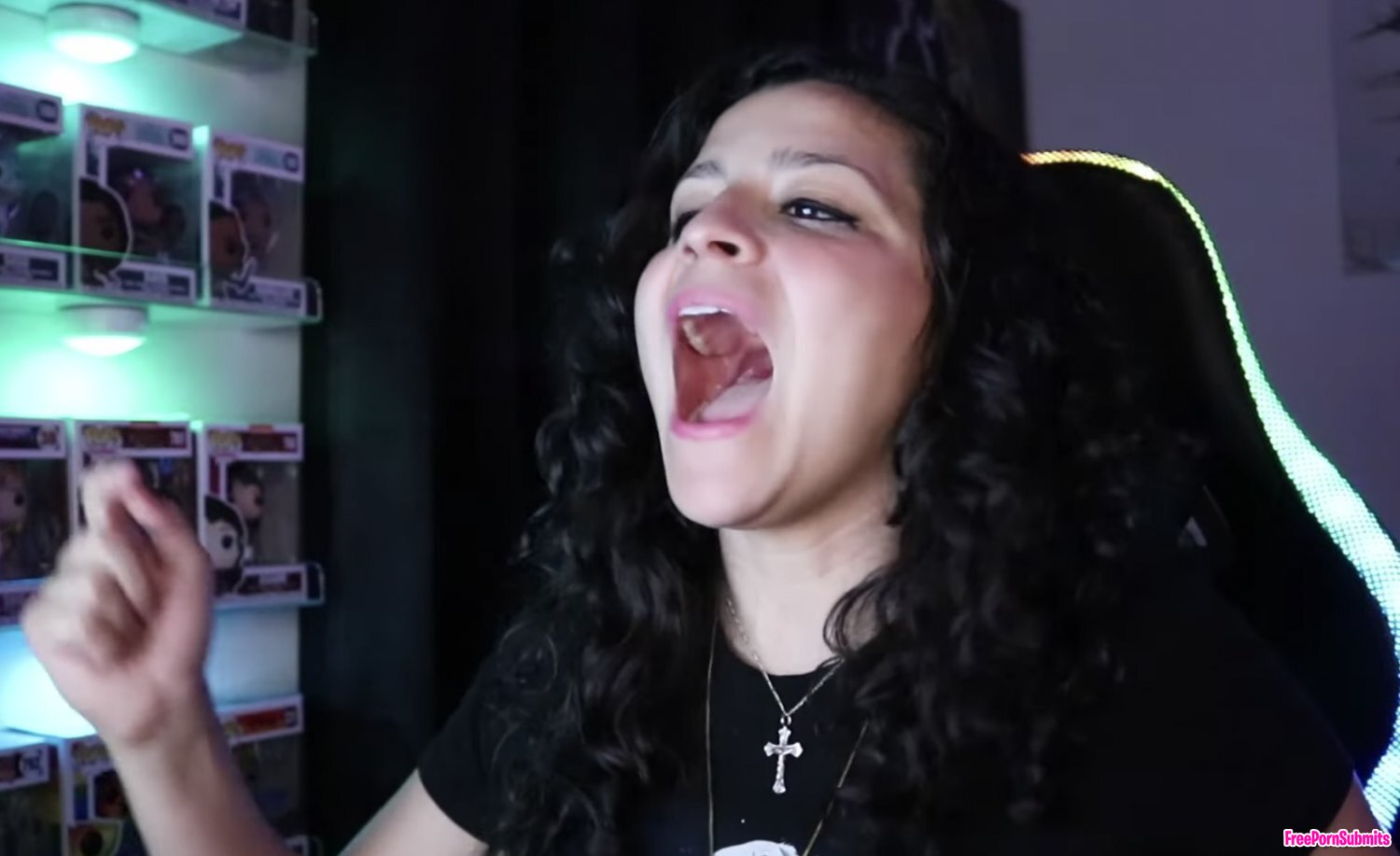 YouTube reaction girl's mouth open photo featuring Latina - Part 45