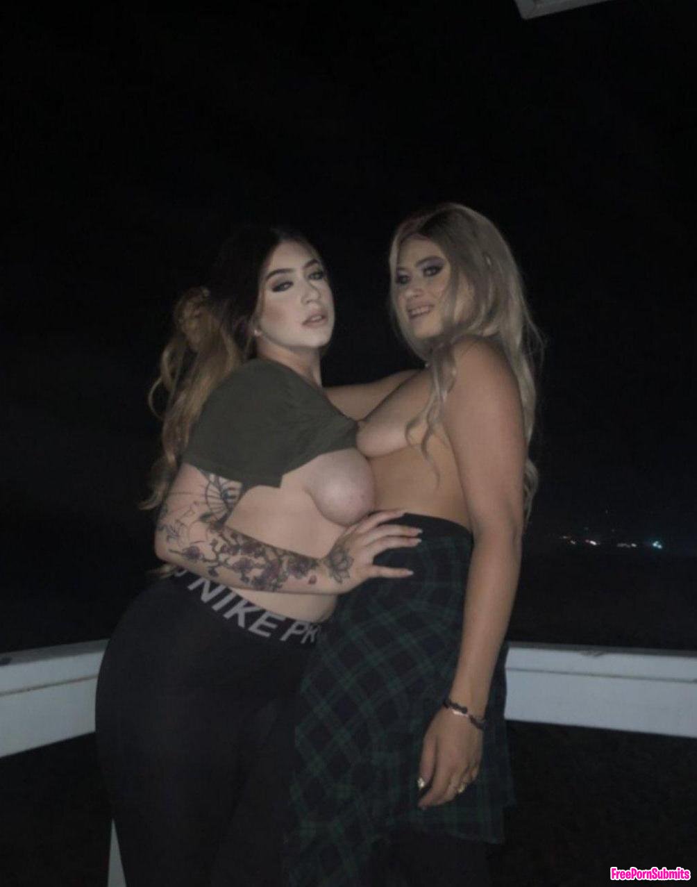 Youtuber and blogger photo featuring braless