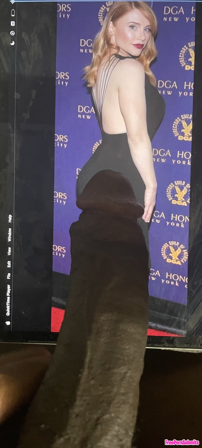 Thick Redhead Bryce Dallas Howard BBC Tributes photo featuring cumshot - Part 16