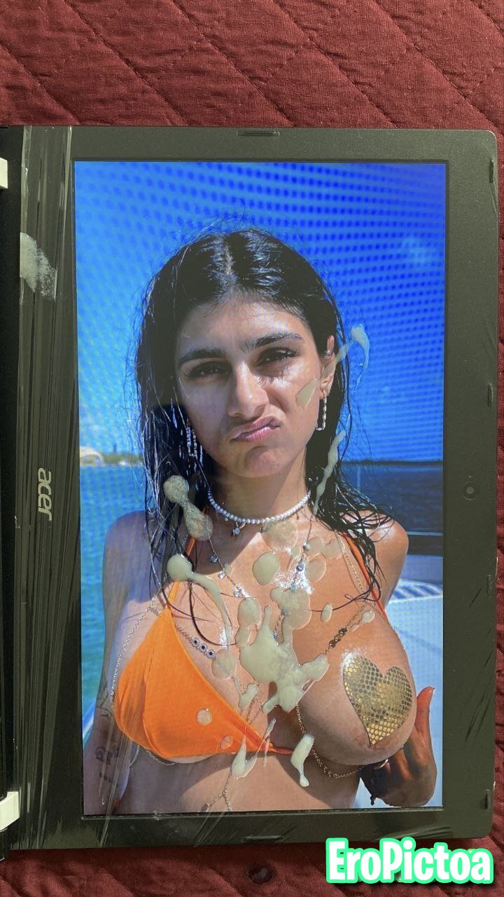 Mia khalifa cum tributes photo featuring cum tribute - Part 17