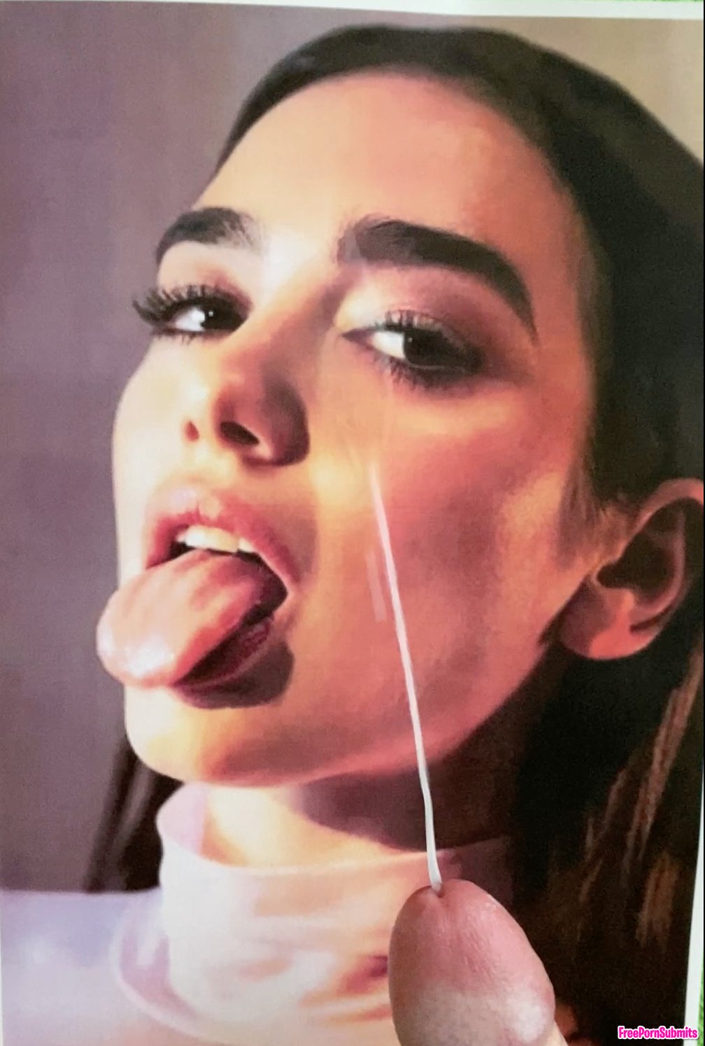 Dua Lipa cumtribute photo featuring cumshot - Part 3