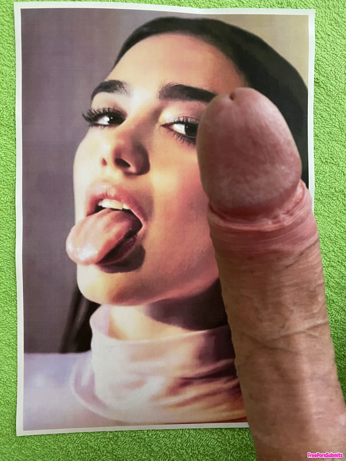 Dua Lipa cumtribute photo featuring hugeload - Part 4