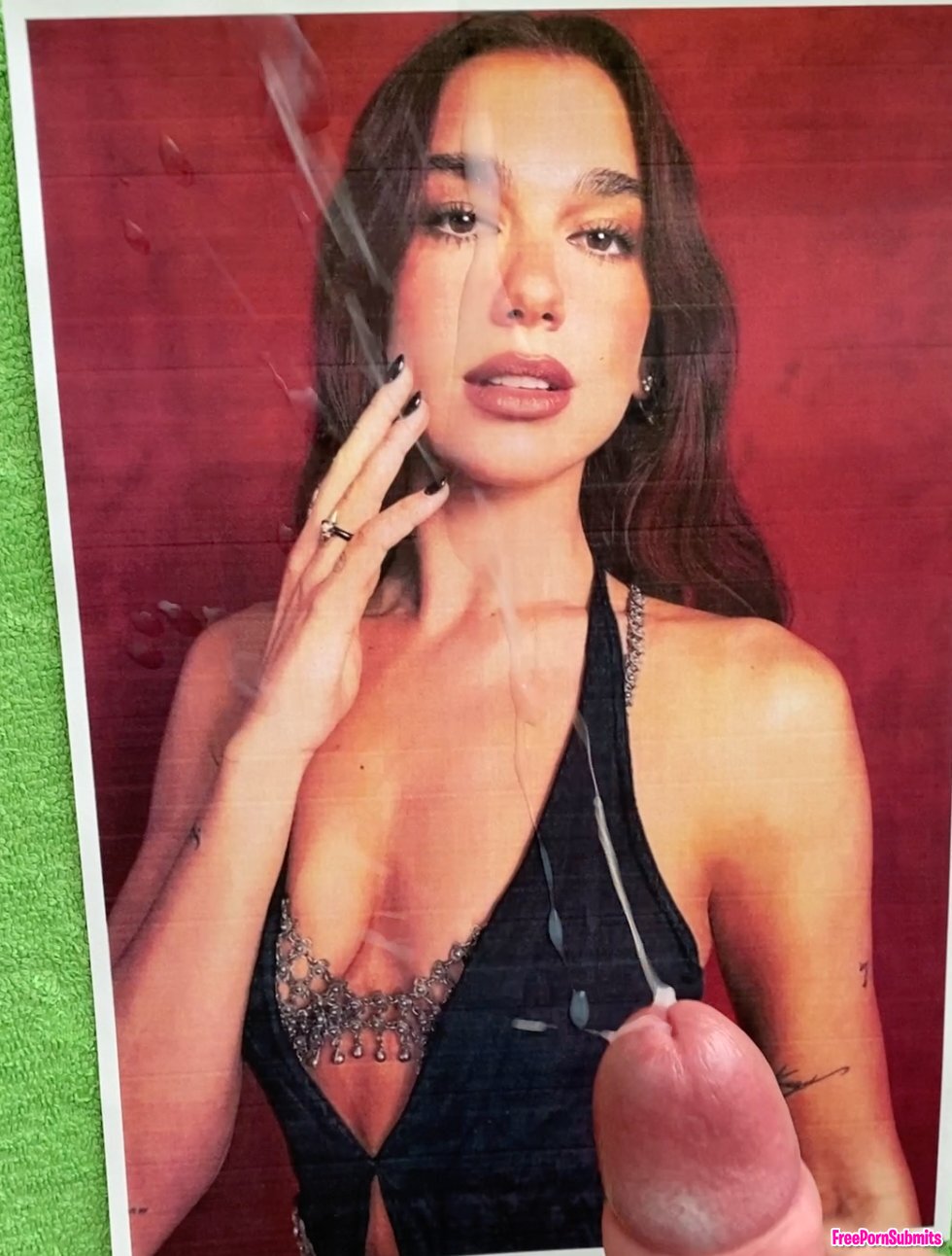 Dua Lipa cumtribute2 photo featuring cumshot - Part 5