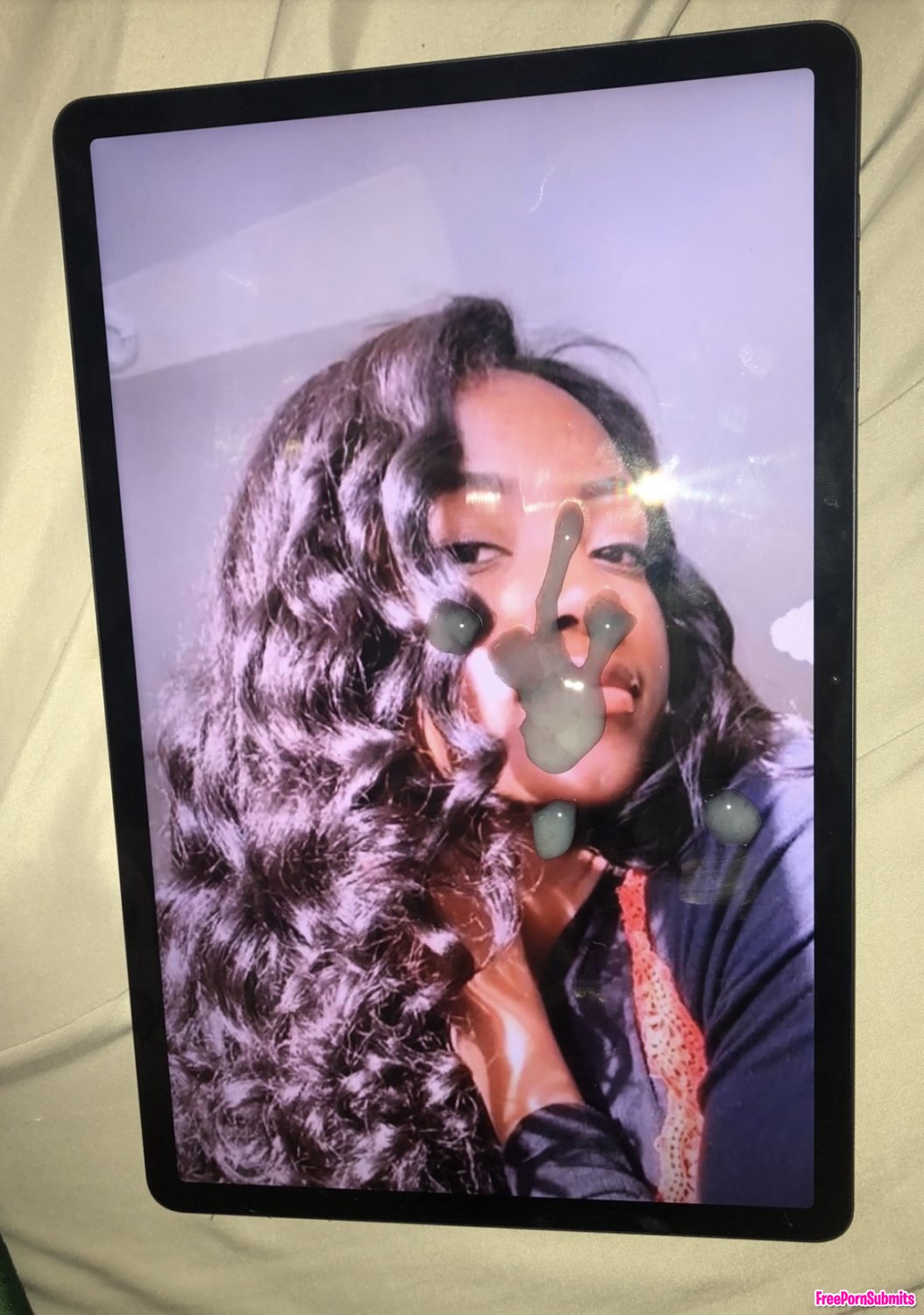 Old IRL cum tribs photo featuring ebony - Part 14