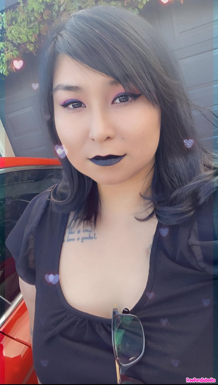 Big goth Latina slut Nancy tribbed by my cock photo featuring lipstick - Part 8