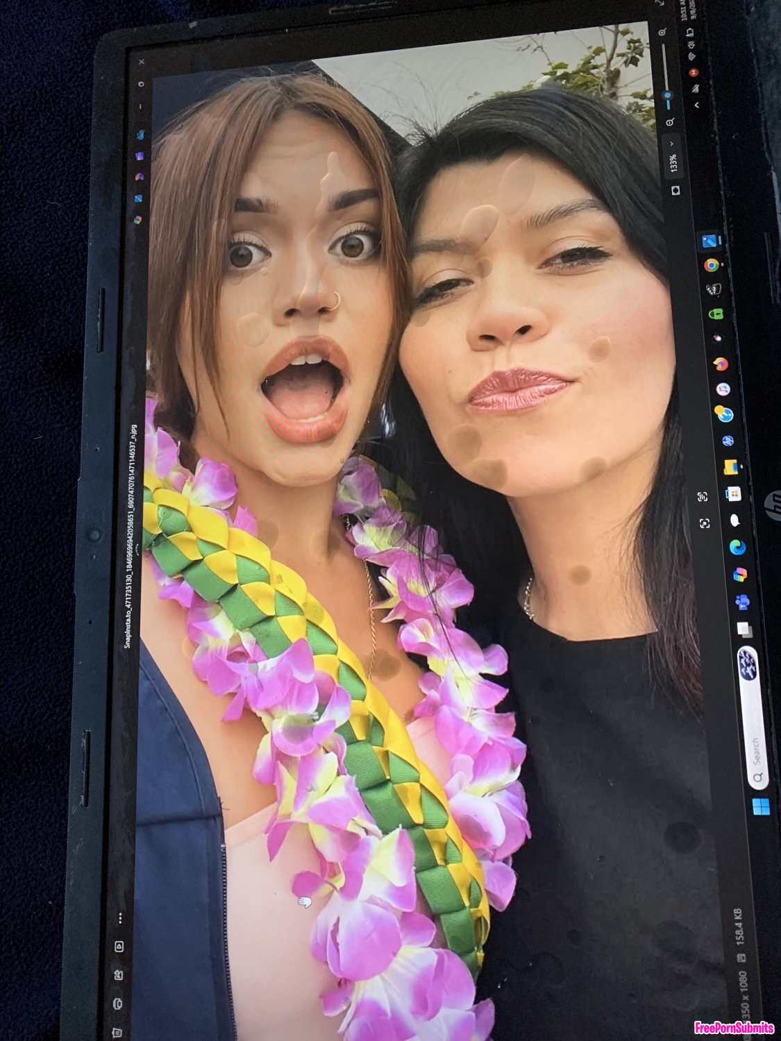 Mother & Daughter graduation tribute photo featuring milf