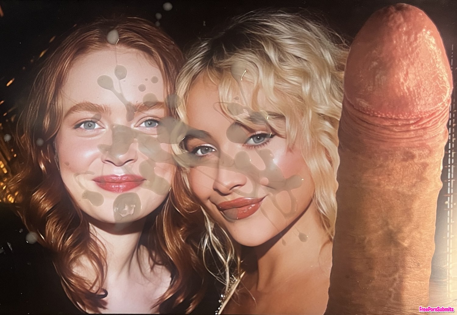 Sadie Sink Sabrina Carpenter cum tribute photo - Part 2