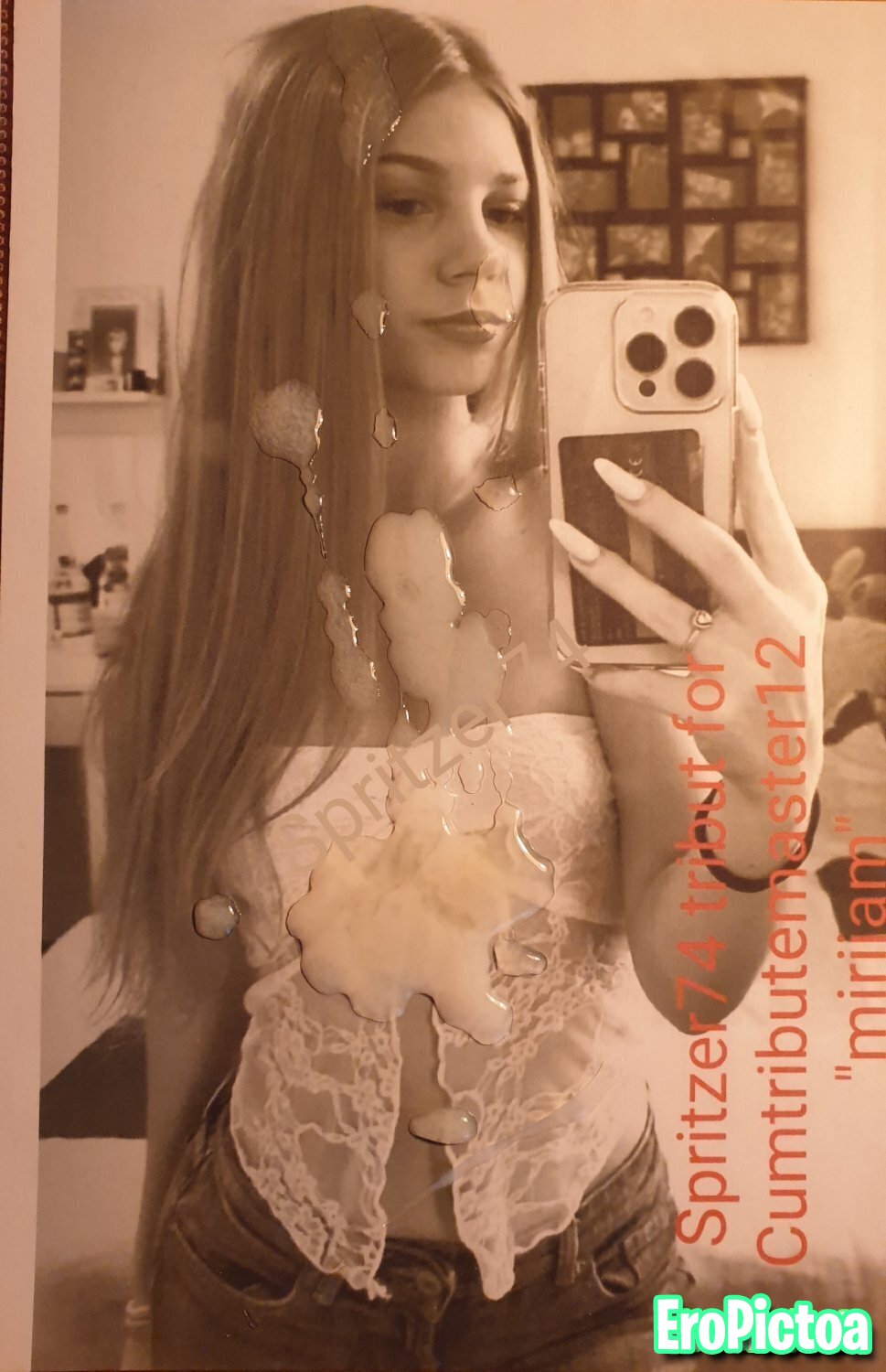 Tribute "Miriam" photo featuring sperm - Part 3