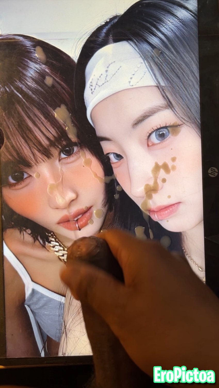 TWICE Momo & Dahyun cum tribute photo featuring Jihyo - Part 6
