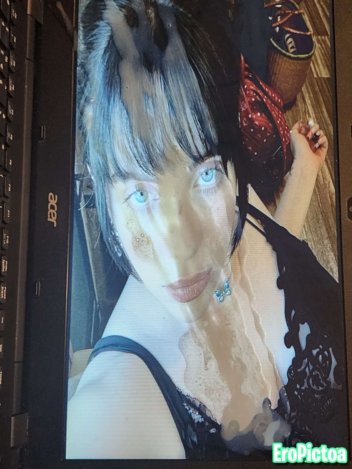 Billie Eilish cum tribute photo featuring Cumtribute - Part 3