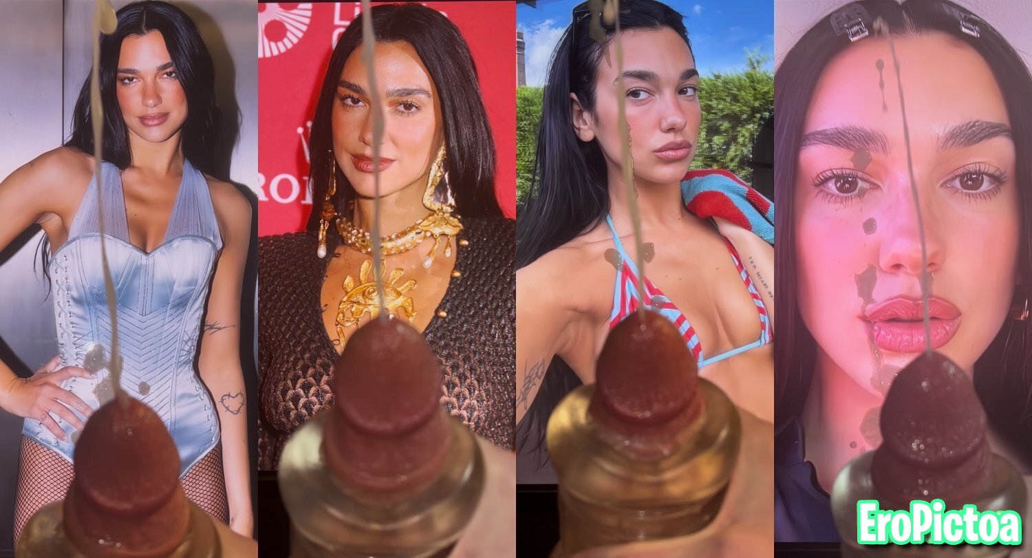 Dua Lipa Cum Tribute #2 - Split Screen photo featuring Dua - Part 2