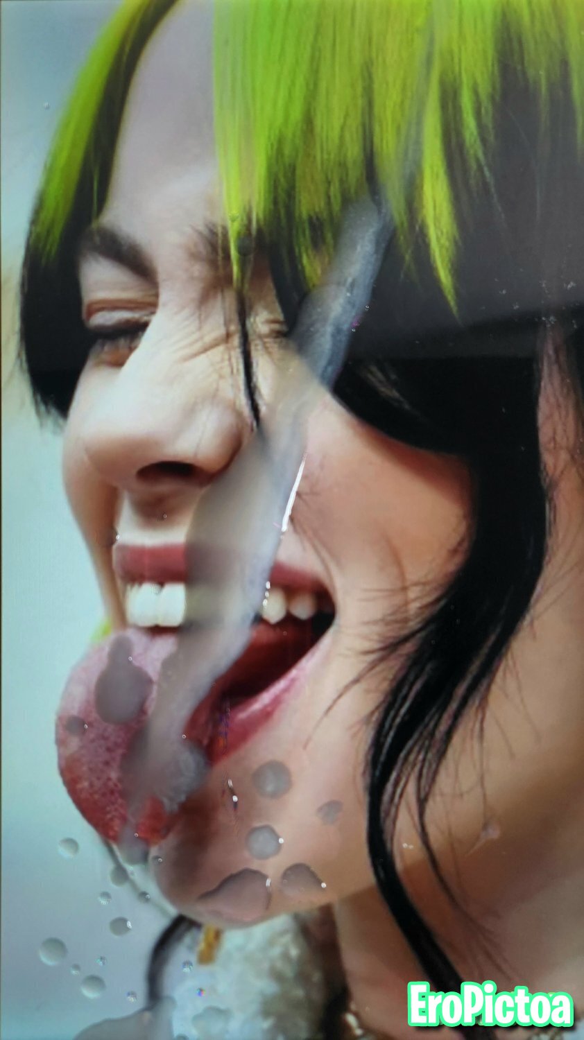 Billie Eilish Cumtribute 🥵💦💦💦 photo featuring cumshot - Part 6