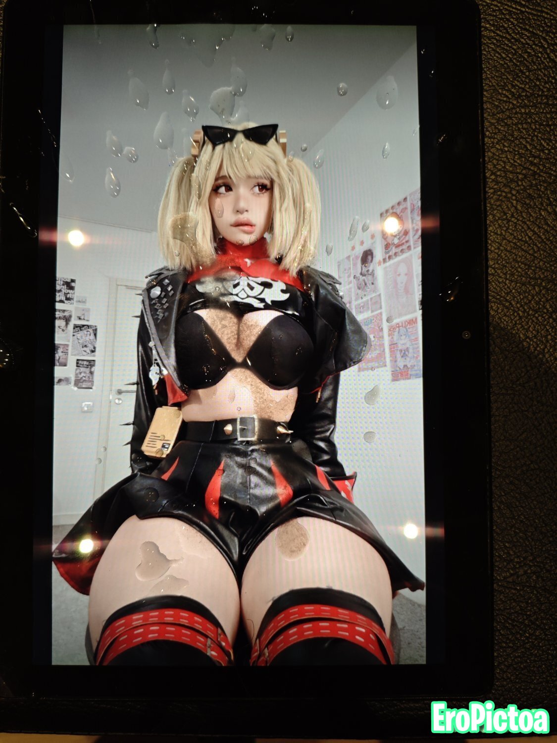 #006 Cumtribute to a hot Burnice cosplayer photo featuring Jerktribute - Part 3