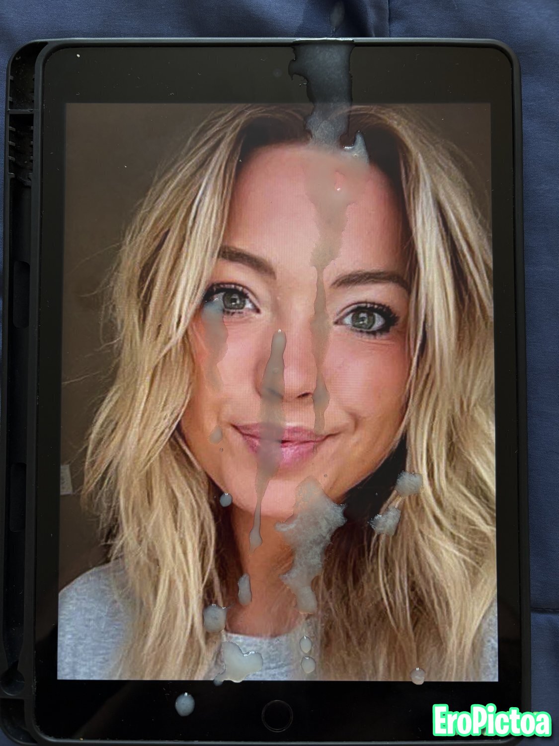 Cumtribute for Random Cute Blonde photo featuring IRL