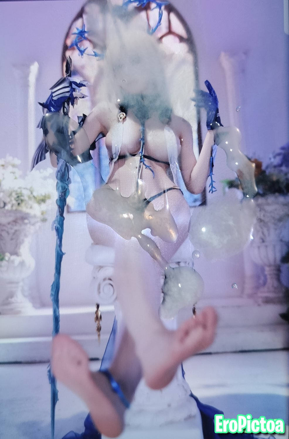Cumtribute/SOP 水淼aqua (Wuthering Waves Fleurdelys Cosplay) photo featuring Cumtribute - Part 3