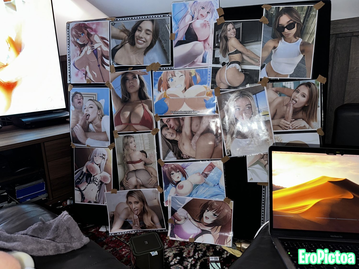 Gooning setup tribute printed pics photo featuring Cum tribute