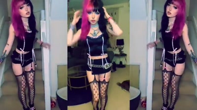 Thumbnail for Goth Girls PMV Compilation - White teen bbc qos pawg blowjob fuck big ass tits alt gooning