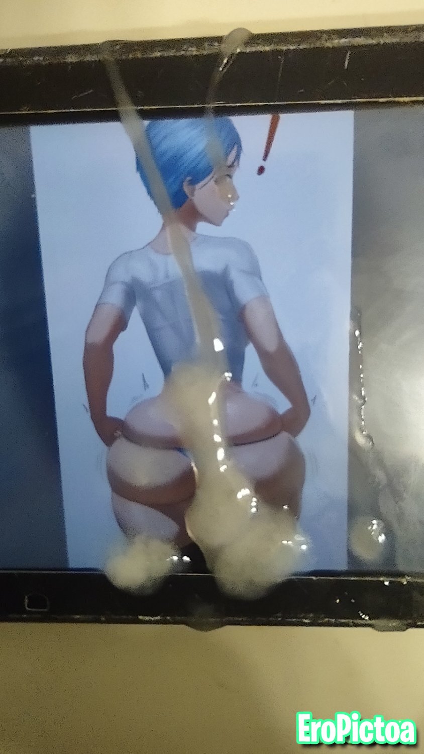 💙 horny gooning cum tribute to busty waifu bulmas fat thick ass 💙 (SOP) photo featuring dragonball