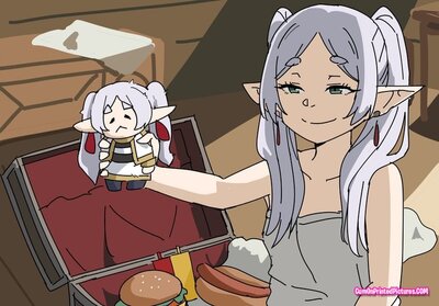 Thumbnail for 🤍 busty anime waifu freiren horny gooning cum tribute inside her pussy holes :3 🤍 (SOP)