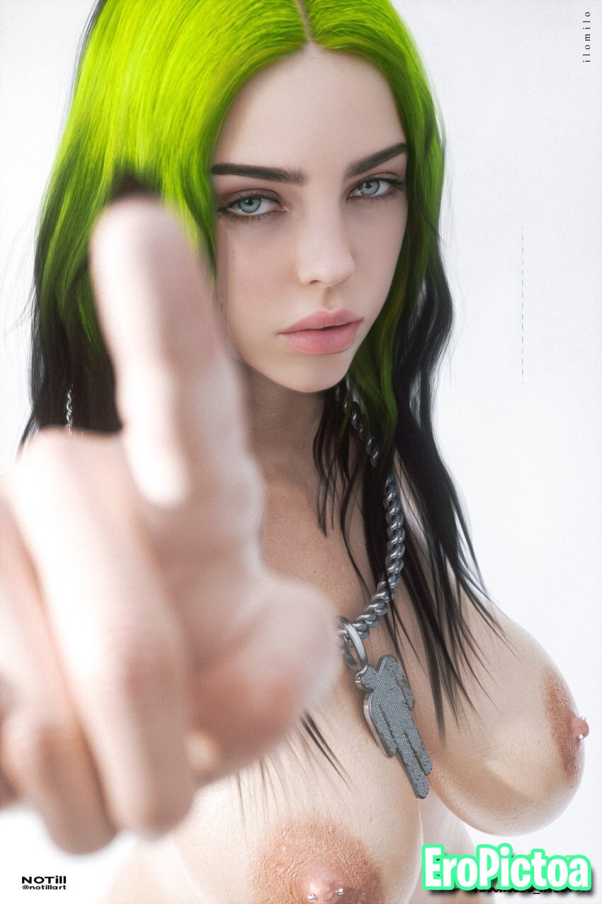 Billie eilish but cartoon eilish photo