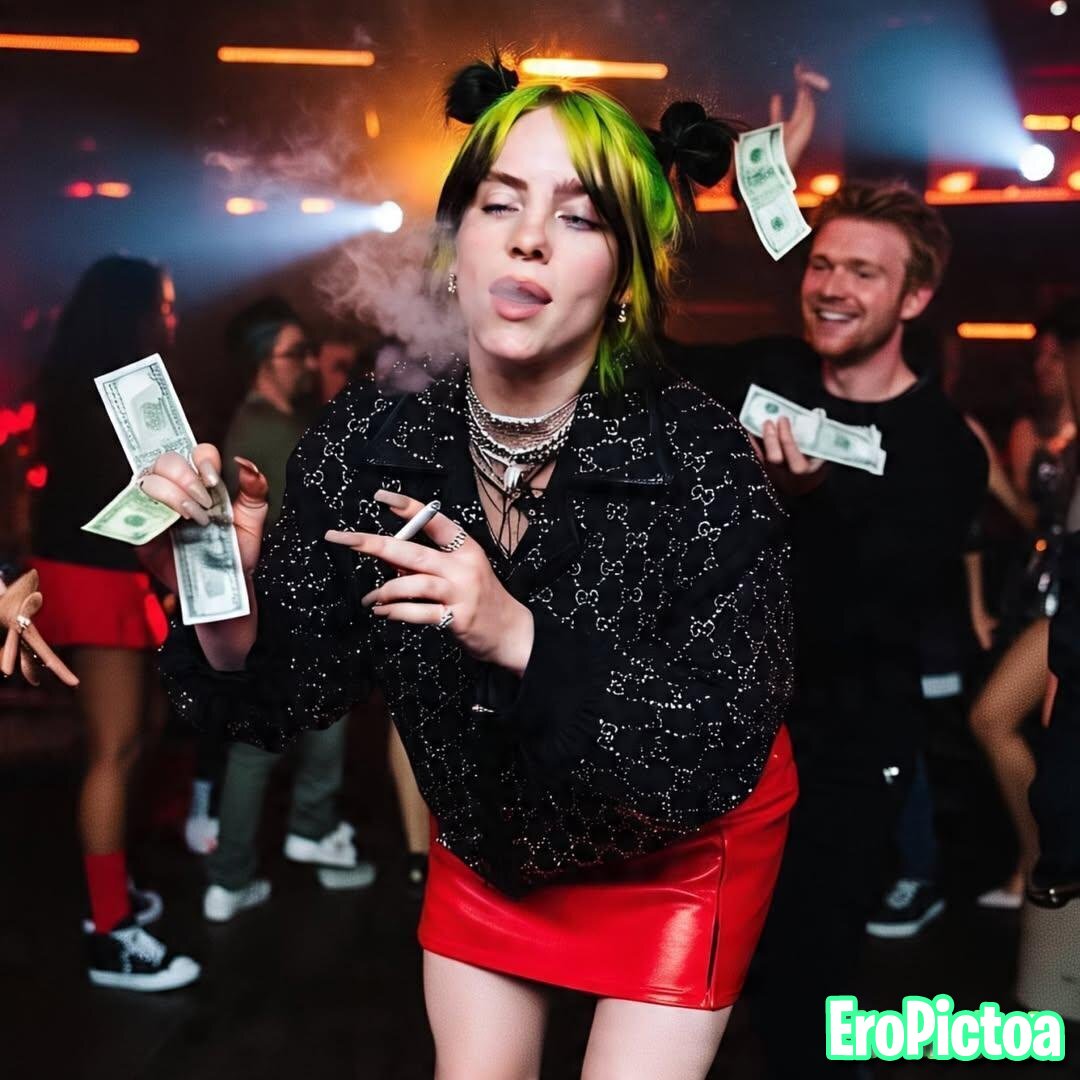 Billie smoking AI photo featuring Smoking - Part 12