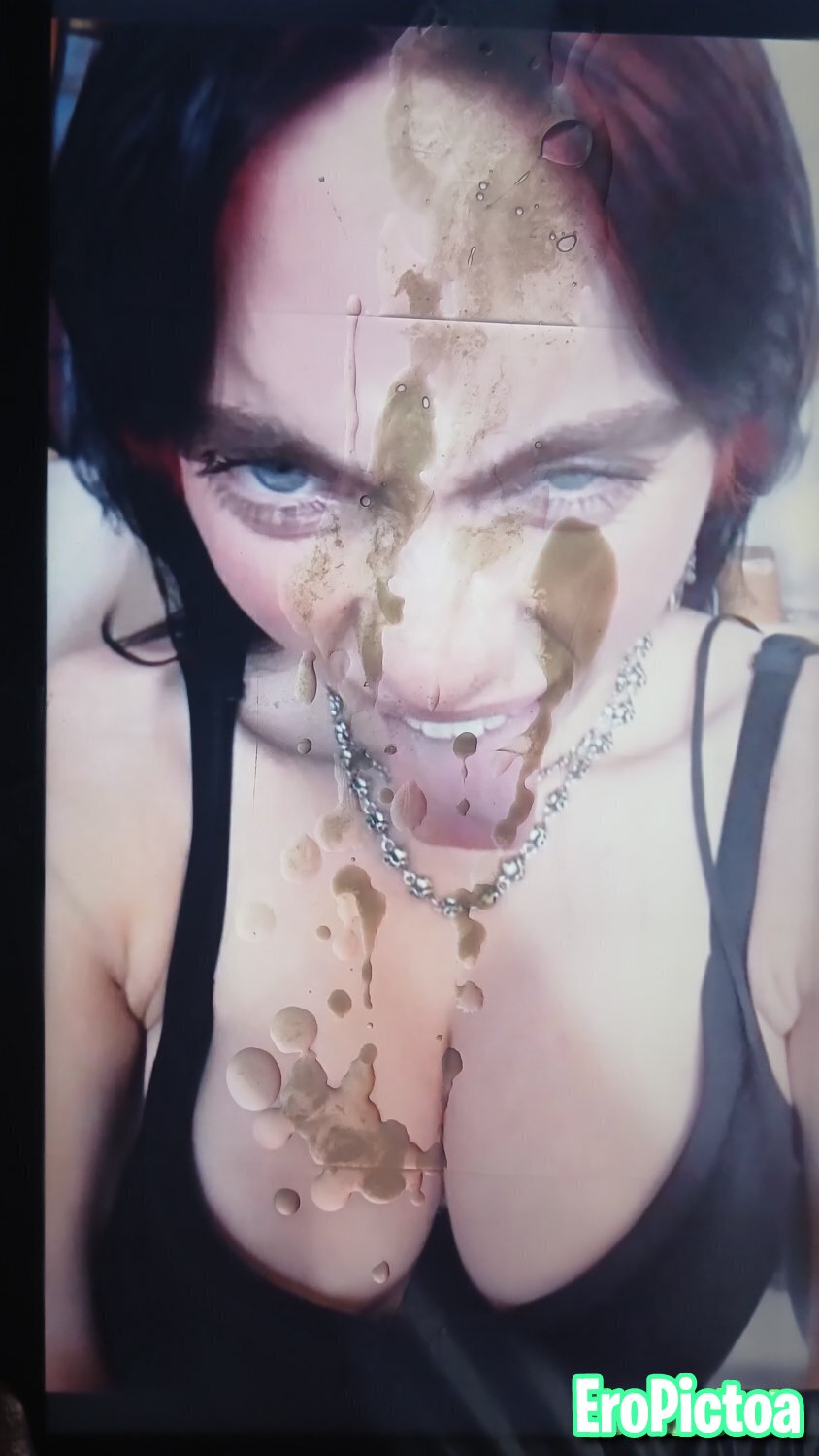 Cumtribute for Billie Eilish photo featuring facial - Part 2
