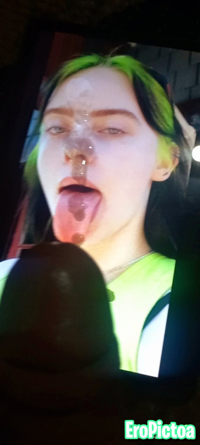 Billie Eilish tributo cum photo featuring semen - Part 15